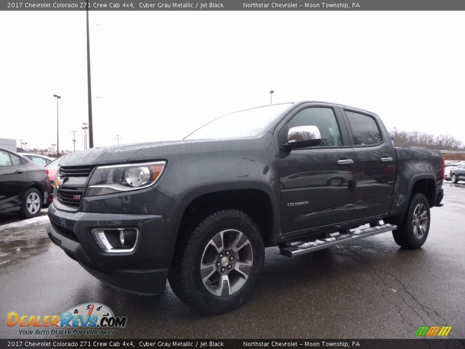 2017 Chevrolet Colorado Z71 Crew Cab 4x4 Cyber Gray Metallic / Jet Black Photo #1