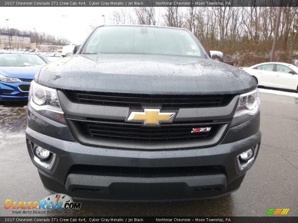 2017 Chevrolet Colorado Z71 Crew Cab 4x4 Cyber Gray Metallic / Jet Black Photo #2