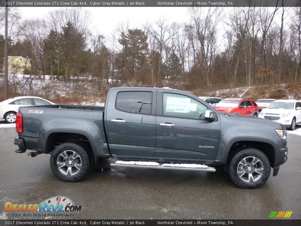 2017 Chevrolet Colorado Z71 Crew Cab 4x4 Cyber Gray Metallic / Jet Black Photo #4