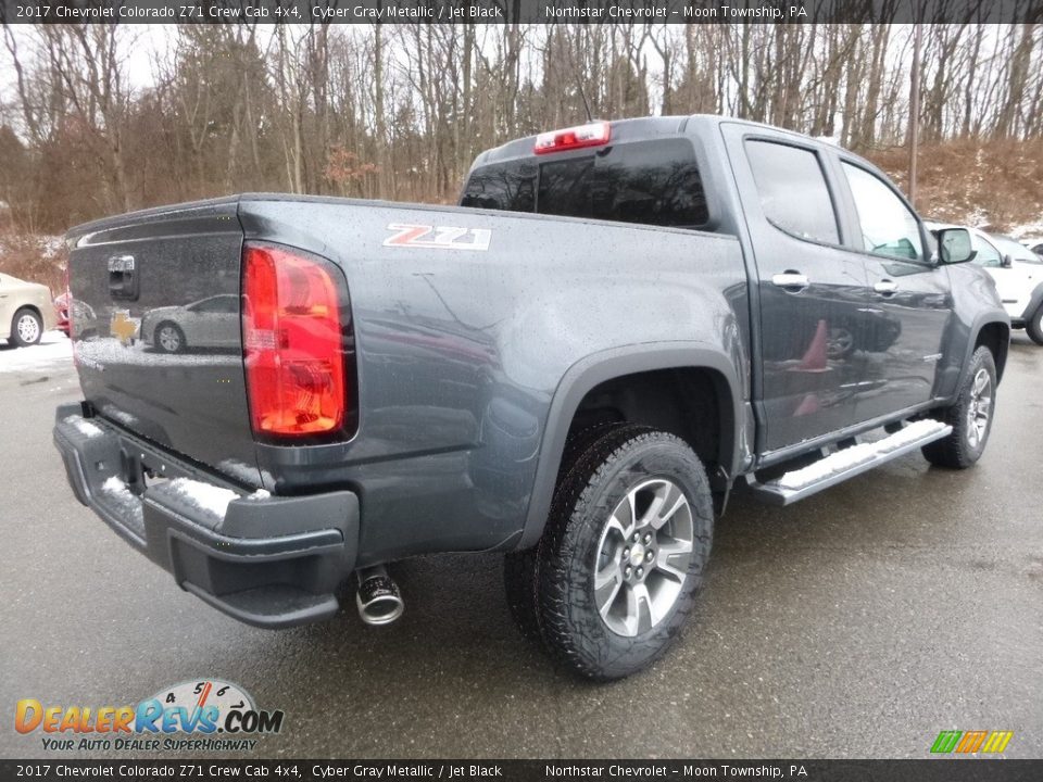 2017 Chevrolet Colorado Z71 Crew Cab 4x4 Cyber Gray Metallic / Jet Black Photo #5