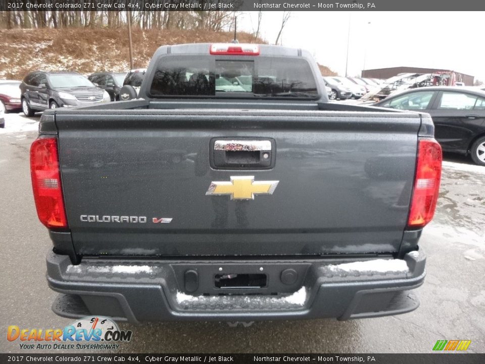 2017 Chevrolet Colorado Z71 Crew Cab 4x4 Cyber Gray Metallic / Jet Black Photo #6