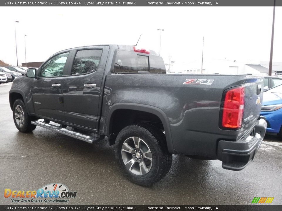 2017 Chevrolet Colorado Z71 Crew Cab 4x4 Cyber Gray Metallic / Jet Black Photo #7