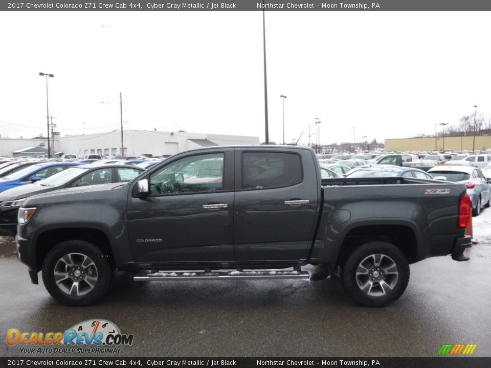 2017 Chevrolet Colorado Z71 Crew Cab 4x4 Cyber Gray Metallic / Jet Black Photo #8