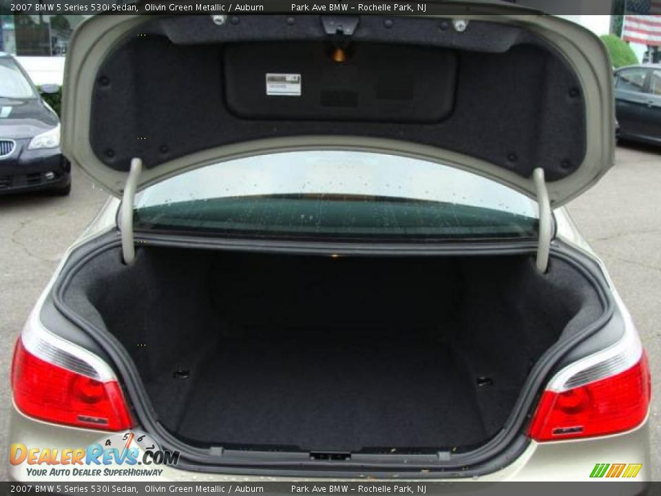 2007 BMW 5 Series 530i Sedan Olivin Green Metallic / Auburn Photo #18