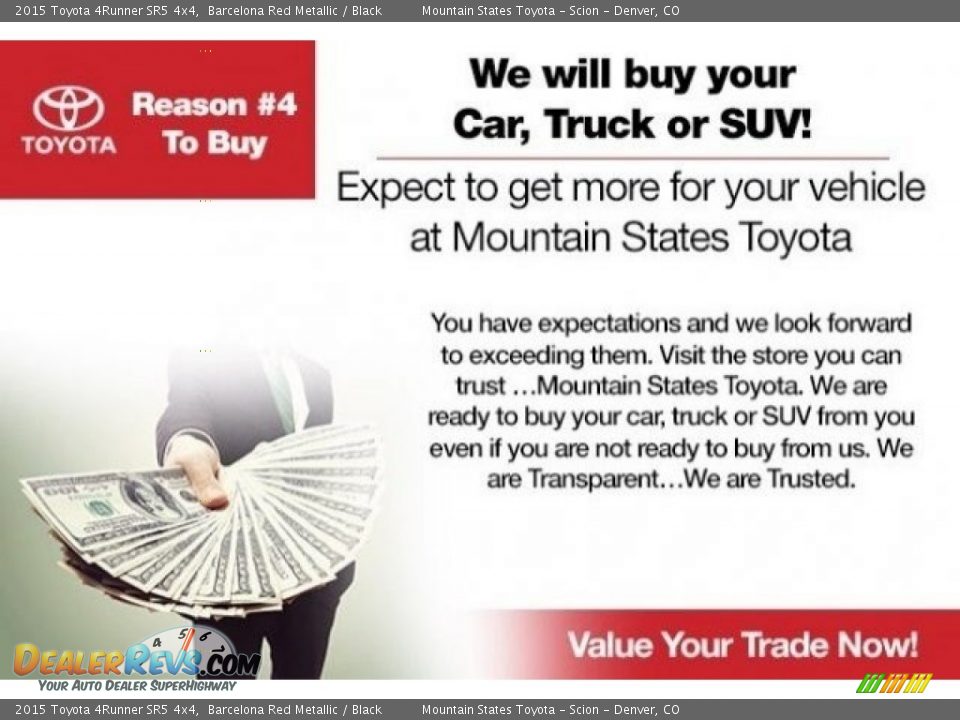 Dealer Info of 2015 Toyota 4Runner SR5 4x4 Photo #23