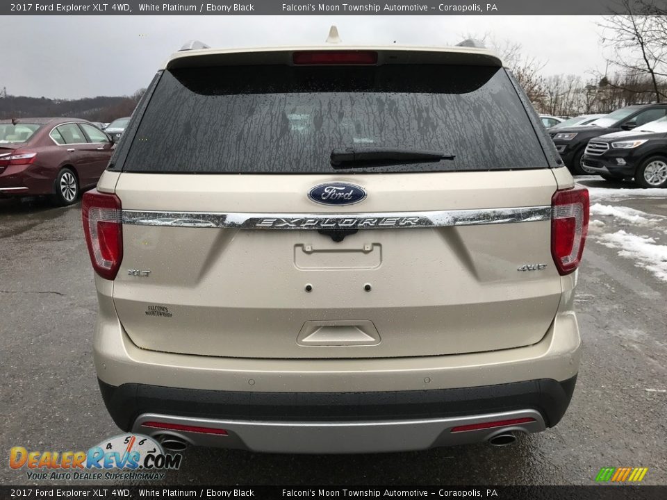 2017 Ford Explorer XLT 4WD White Platinum / Ebony Black Photo #7