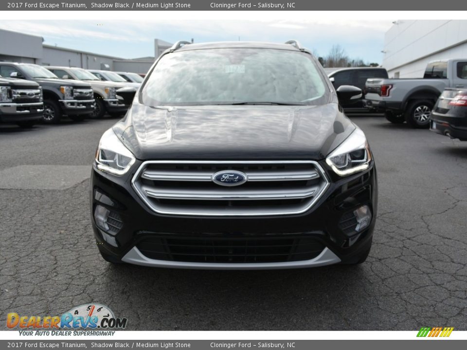 2017 Ford Escape Titanium Shadow Black / Medium Light Stone Photo #4