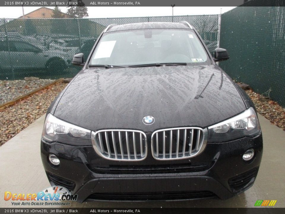 2016 BMW X3 xDrive28i Jet Black / Black Photo #6