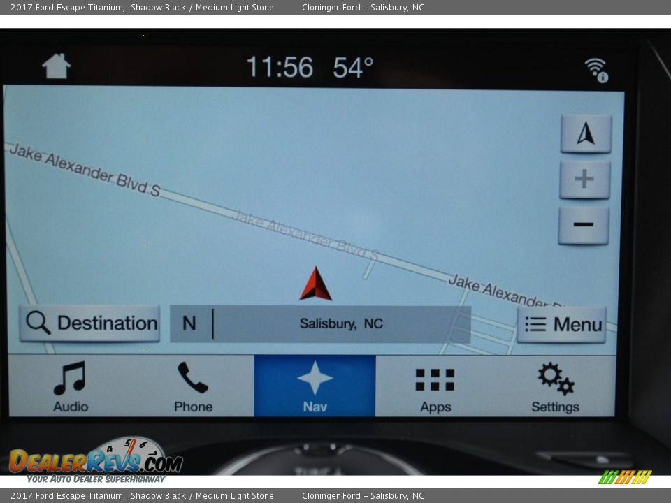 2017 Ford Escape Titanium Shadow Black / Medium Light Stone Photo #14