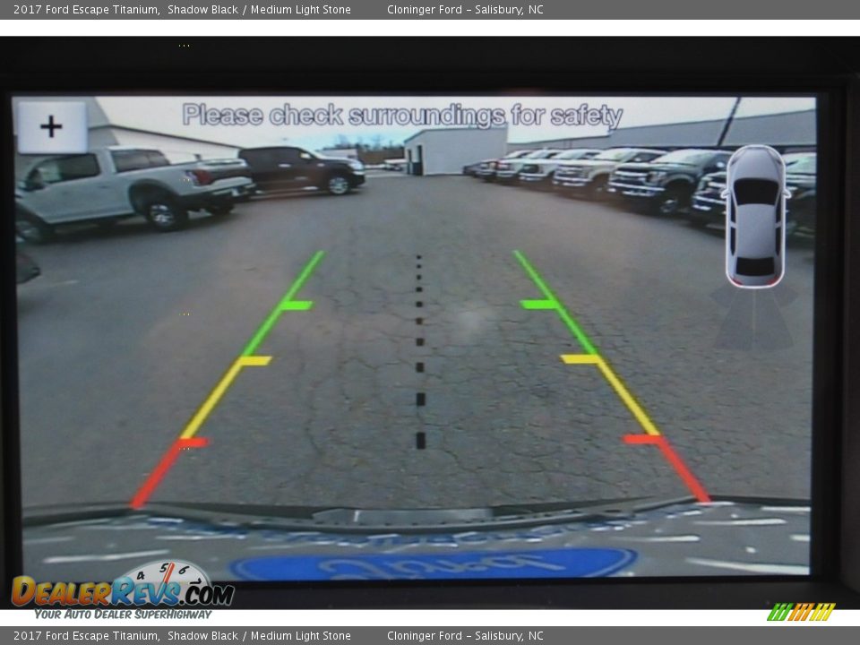 2017 Ford Escape Titanium Shadow Black / Medium Light Stone Photo #15