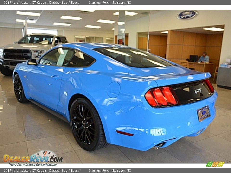 2017 Ford Mustang GT Coupe Grabber Blue / Ebony Photo #14