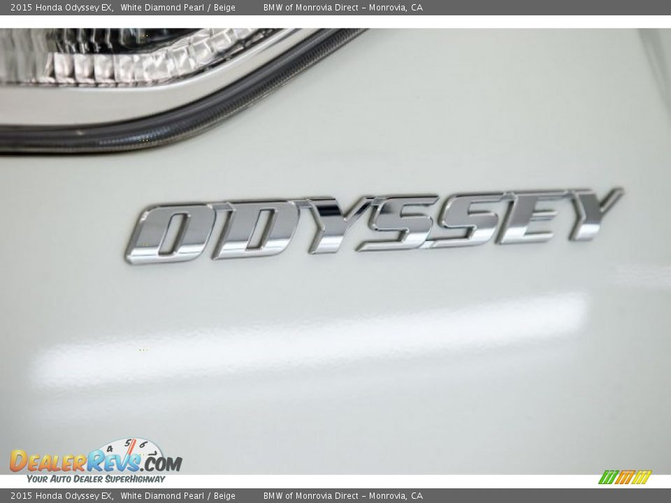 2015 Honda Odyssey EX White Diamond Pearl / Beige Photo #7