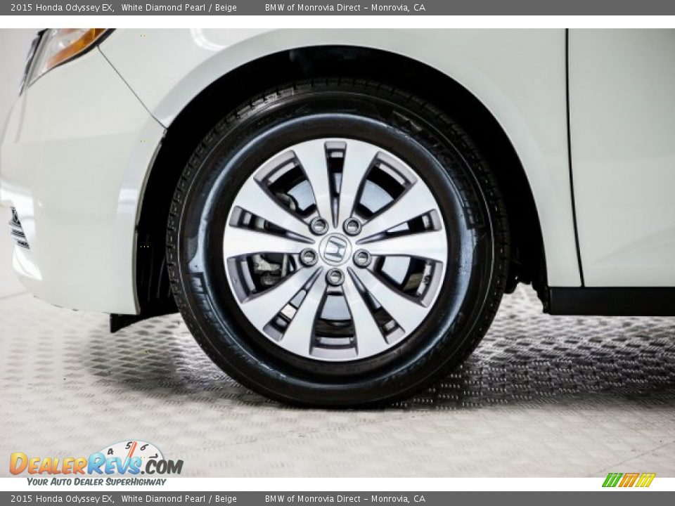 2015 Honda Odyssey EX White Diamond Pearl / Beige Photo #8