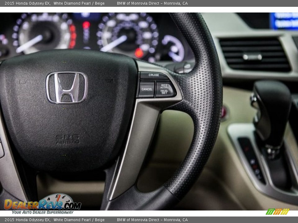 2015 Honda Odyssey EX White Diamond Pearl / Beige Photo #18