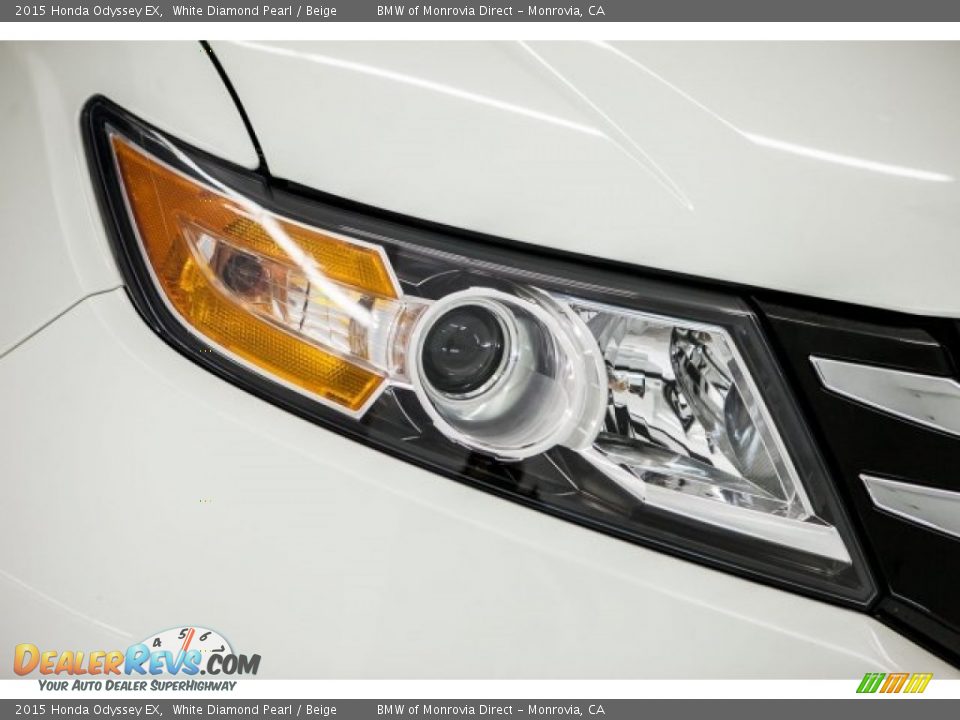 2015 Honda Odyssey EX White Diamond Pearl / Beige Photo #28