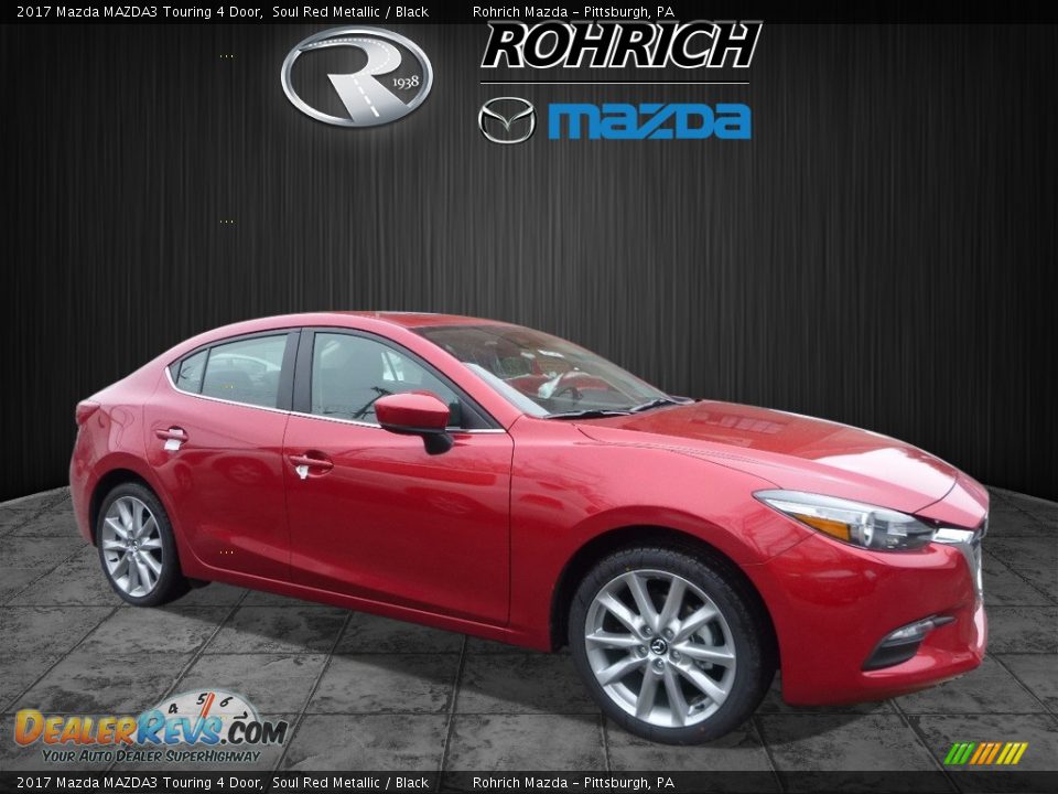2017 Mazda MAZDA3 Touring 4 Door Soul Red Metallic / Black Photo #1