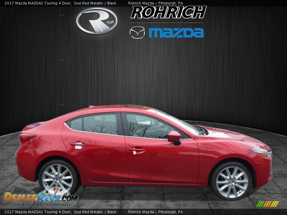 2017 Mazda MAZDA3 Touring 4 Door Soul Red Metallic / Black Photo #2