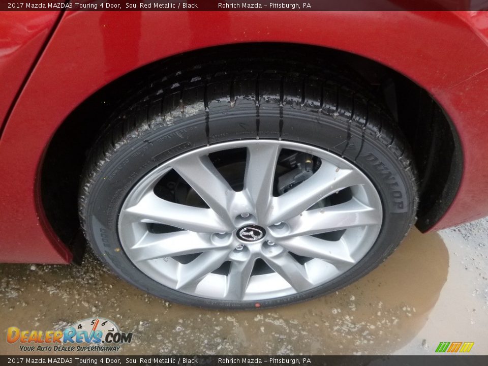 2017 Mazda MAZDA3 Touring 4 Door Soul Red Metallic / Black Photo #5