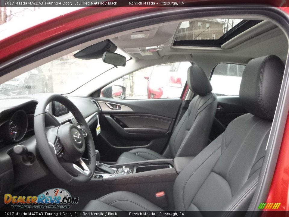 2017 Mazda MAZDA3 Touring 4 Door Soul Red Metallic / Black Photo #6