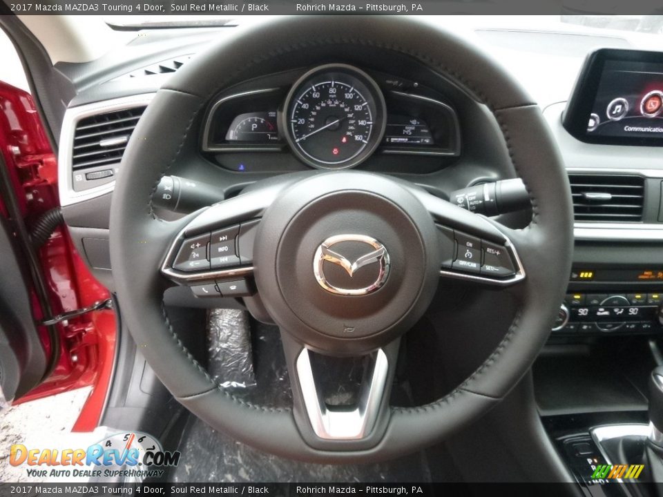 2017 Mazda MAZDA3 Touring 4 Door Soul Red Metallic / Black Photo #14