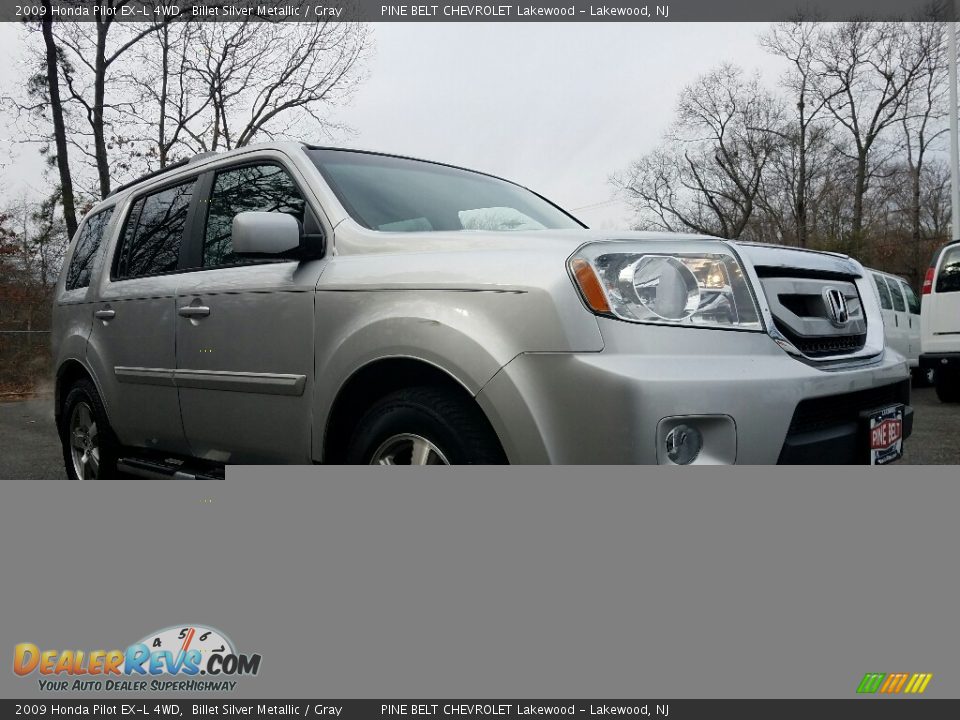 2009 Honda Pilot EX-L 4WD Billet Silver Metallic / Gray Photo #1