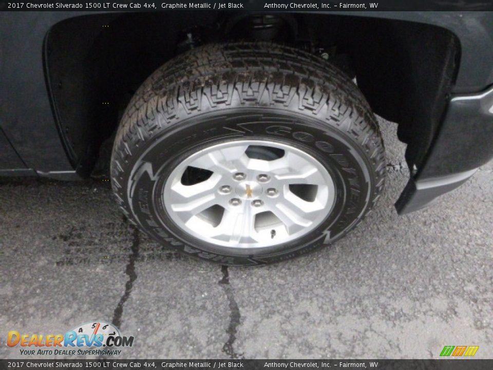 2017 Chevrolet Silverado 1500 LT Crew Cab 4x4 Graphite Metallic / Jet Black Photo #2