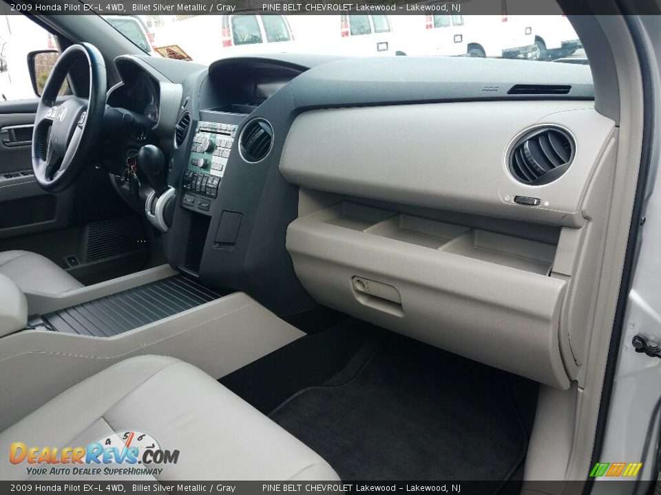 2009 Honda Pilot EX-L 4WD Billet Silver Metallic / Gray Photo #6