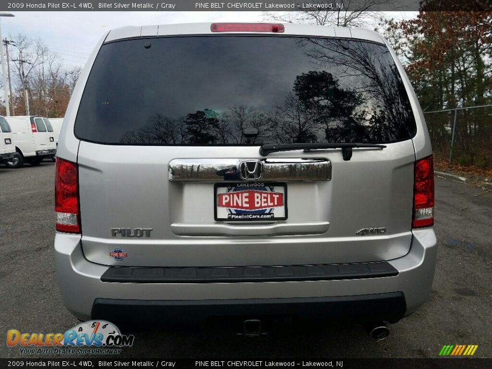 2009 Honda Pilot EX-L 4WD Billet Silver Metallic / Gray Photo #8