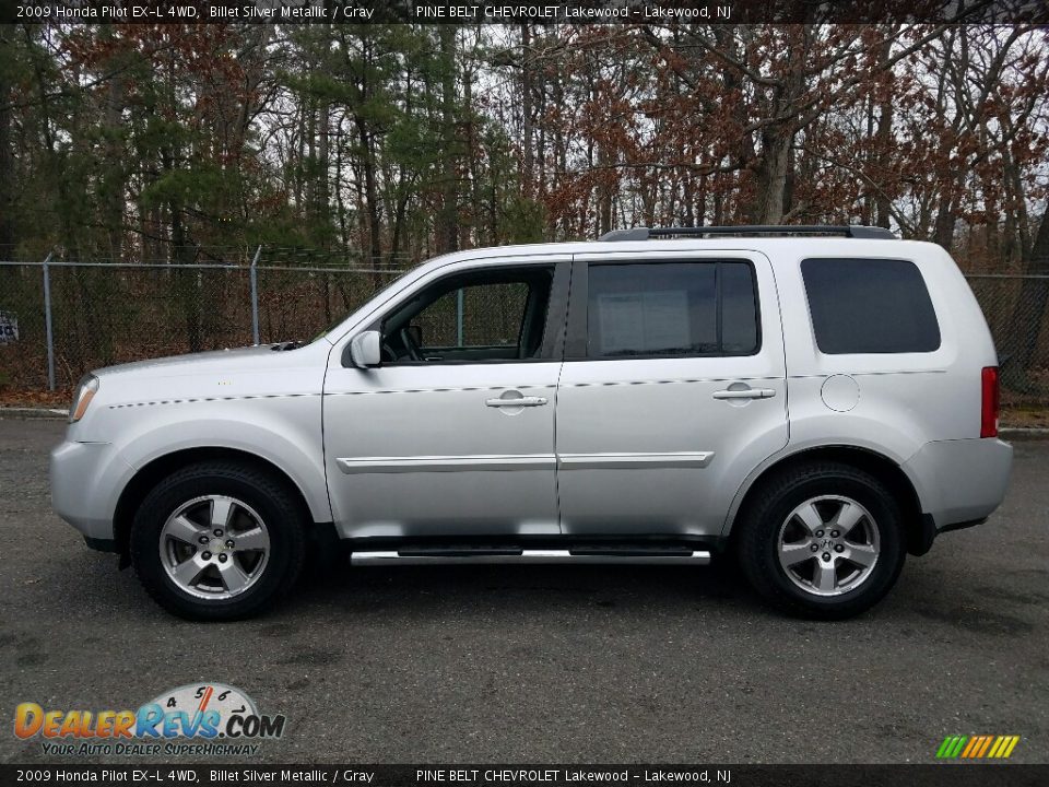 2009 Honda Pilot EX-L 4WD Billet Silver Metallic / Gray Photo #13