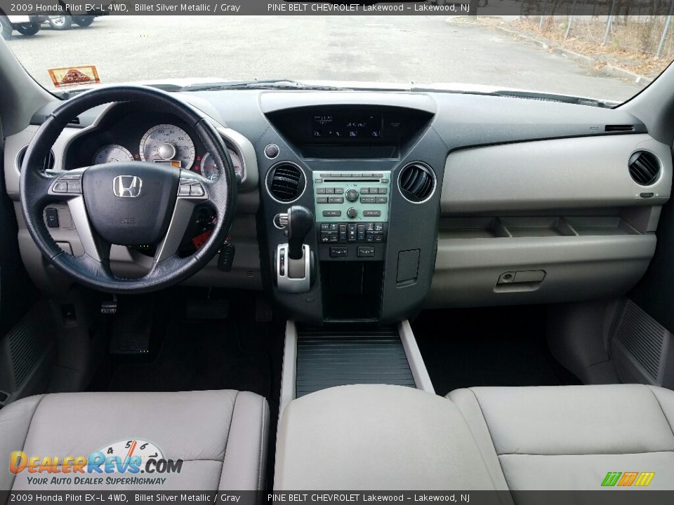 2009 Honda Pilot EX-L 4WD Billet Silver Metallic / Gray Photo #17