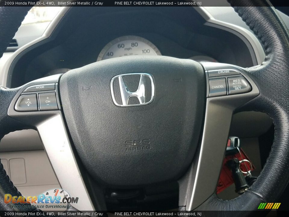 2009 Honda Pilot EX-L 4WD Billet Silver Metallic / Gray Photo #18