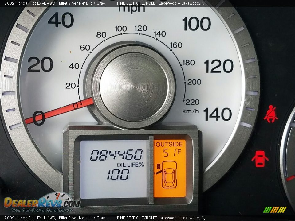 2009 Honda Pilot EX-L 4WD Billet Silver Metallic / Gray Photo #24