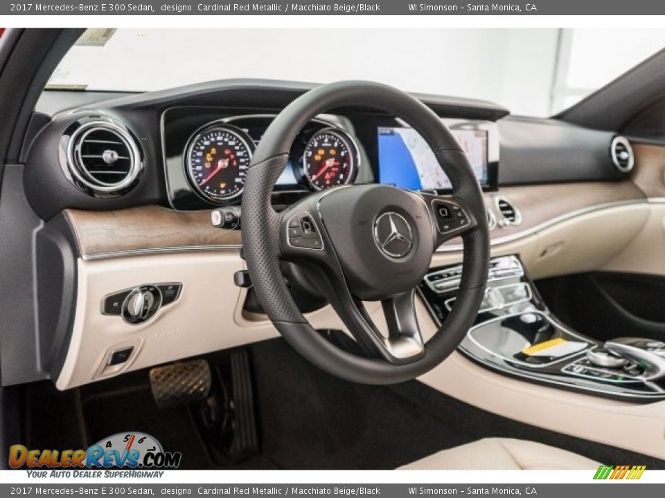 2017 Mercedes-Benz E 300 Sedan designo  Cardinal Red Metallic / Macchiato Beige/Black Photo #5