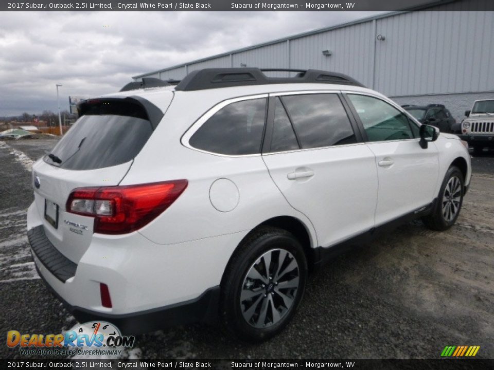 2017 Subaru Outback 2.5i Limited Crystal White Pearl / Slate Black Photo #7
