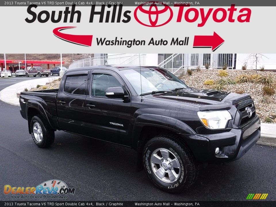 2013 Toyota Tacoma V6 TRD Sport Double Cab 4x4 Black / Graphite Photo #1