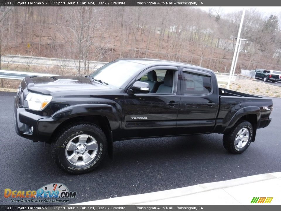 2013 Toyota Tacoma V6 TRD Sport Double Cab 4x4 Black / Graphite Photo #7