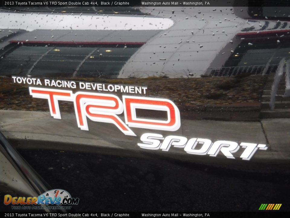 2013 Toyota Tacoma V6 TRD Sport Double Cab 4x4 Black / Graphite Photo #8