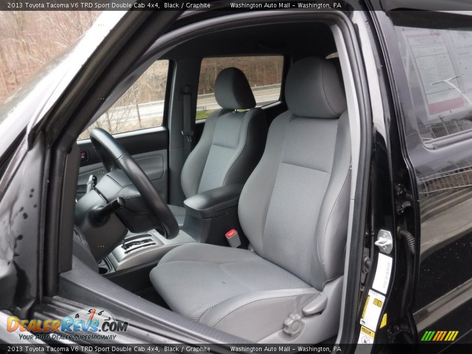 2013 Toyota Tacoma V6 TRD Sport Double Cab 4x4 Black / Graphite Photo #16