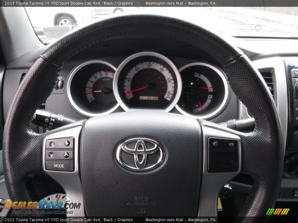 2013 Toyota Tacoma V6 TRD Sport Double Cab 4x4 Black / Graphite Photo #22