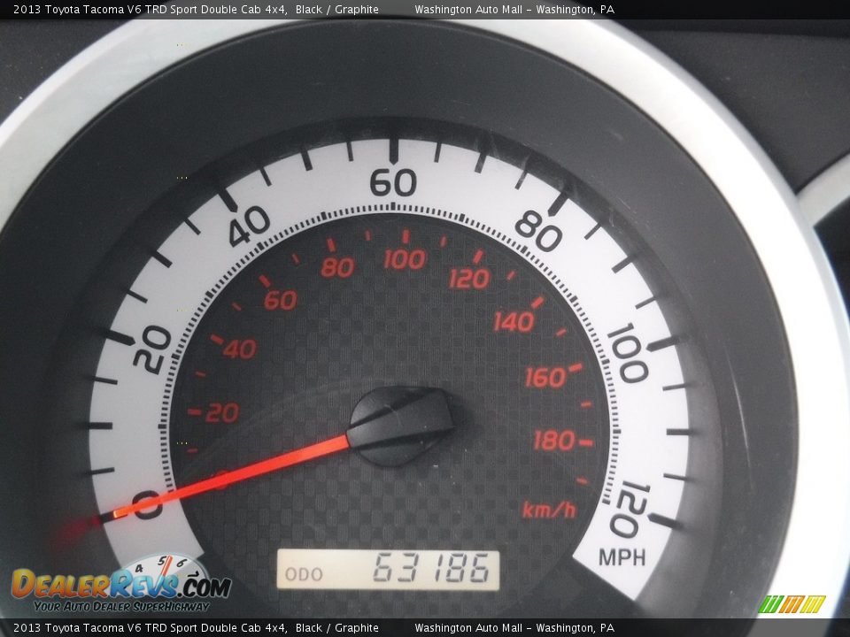 2013 Toyota Tacoma V6 TRD Sport Double Cab 4x4 Black / Graphite Photo #25