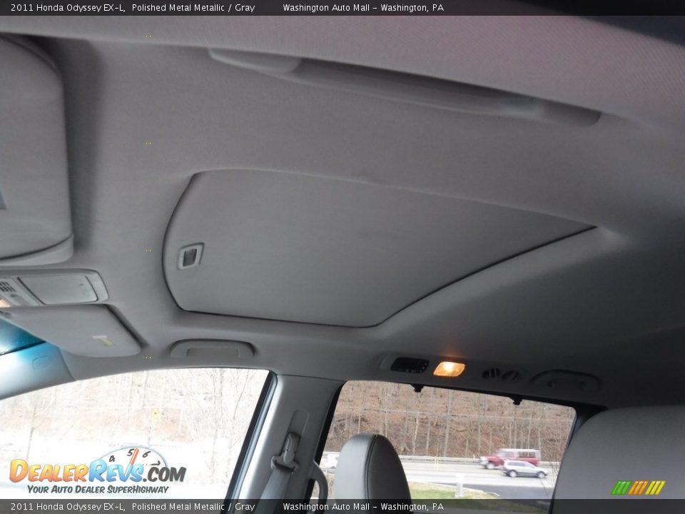 2011 Honda Odyssey EX-L Polished Metal Metallic / Gray Photo #11