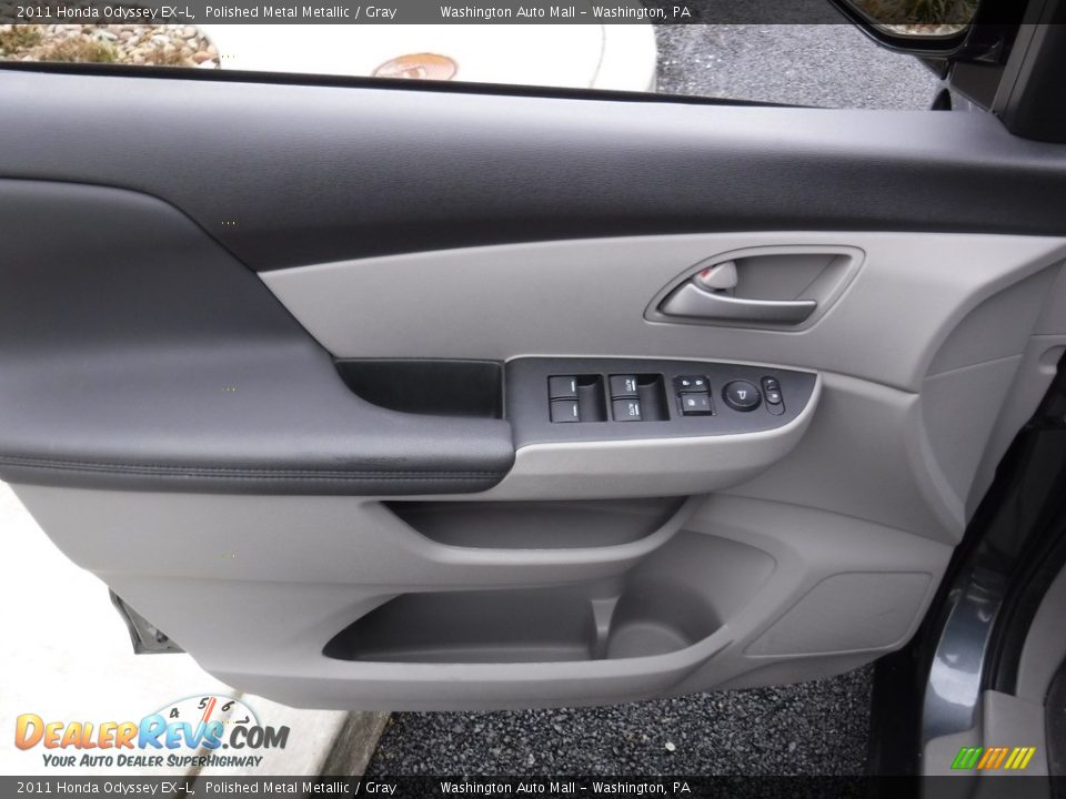 2011 Honda Odyssey EX-L Polished Metal Metallic / Gray Photo #12