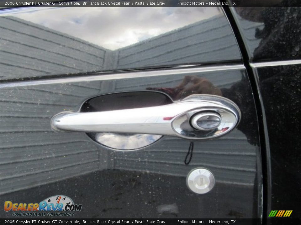 2006 Chrysler PT Cruiser GT Convertible Brilliant Black Crystal Pearl / Pastel Slate Gray Photo #10