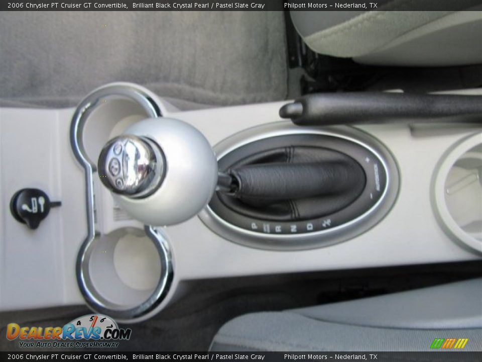 2006 Chrysler PT Cruiser GT Convertible Brilliant Black Crystal Pearl / Pastel Slate Gray Photo #24