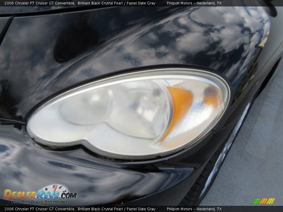 2006 Chrysler PT Cruiser GT Convertible Brilliant Black Crystal Pearl / Pastel Slate Gray Photo #34