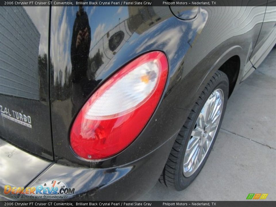 2006 Chrysler PT Cruiser GT Convertible Brilliant Black Crystal Pearl / Pastel Slate Gray Photo #36