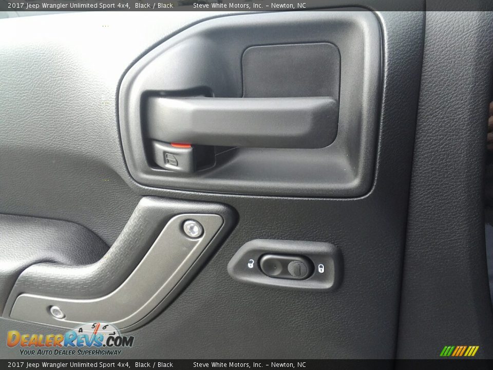 2017 Jeep Wrangler Unlimited Sport 4x4 Black / Black Photo #9