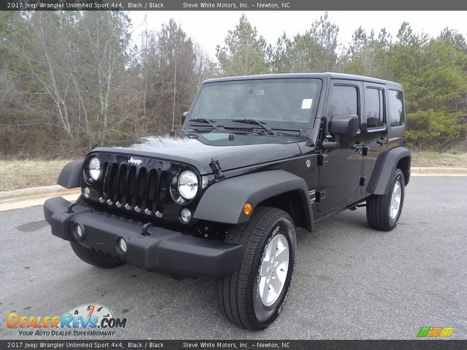 2017 Jeep Wrangler Unlimited Sport 4x4 Black / Black Photo #10