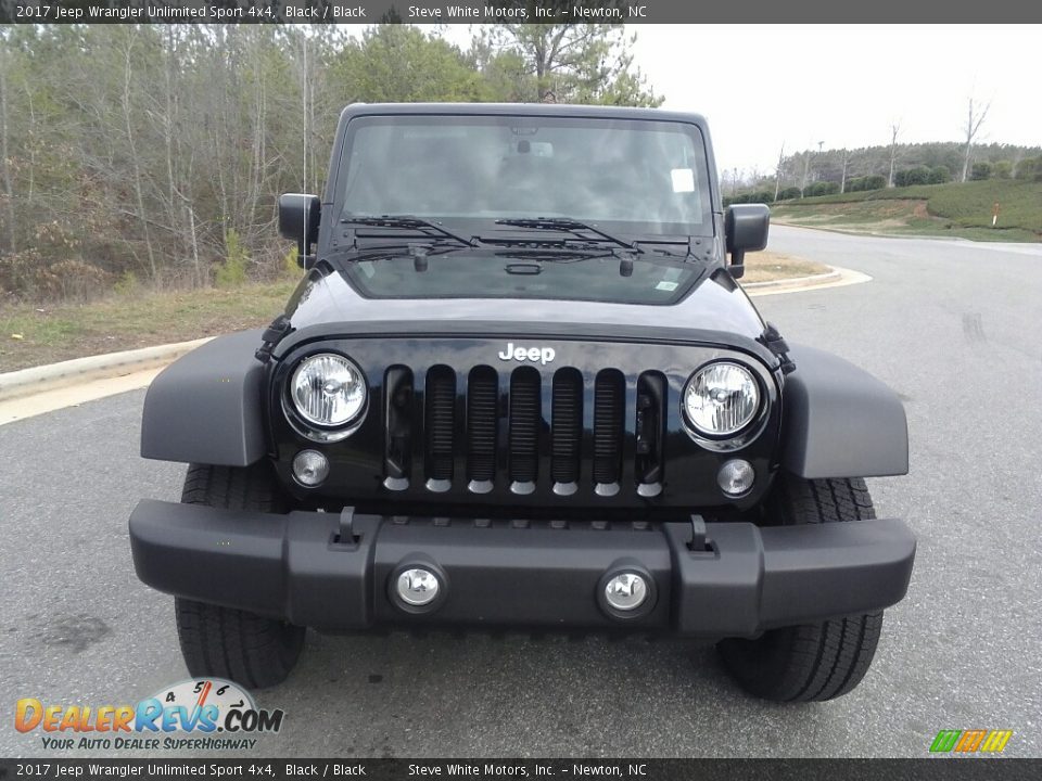 2017 Jeep Wrangler Unlimited Sport 4x4 Black / Black Photo #11