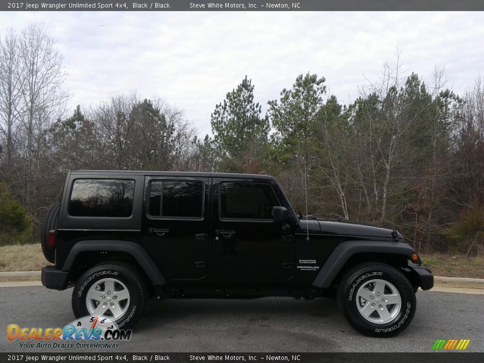 2017 Jeep Wrangler Unlimited Sport 4x4 Black / Black Photo #20